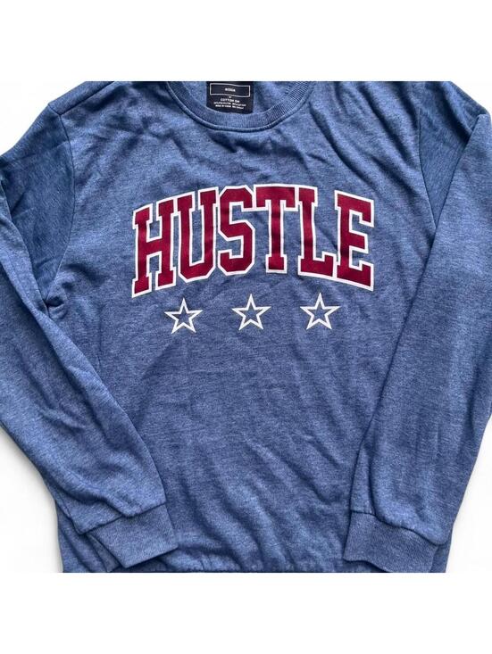 Cotton On Other - Cotton On Blue Hustle Grunge Medium Crewneck Sweatshirt
